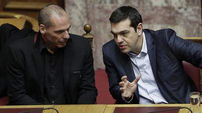 Yanis Varoufakis und Alexis Tsipras