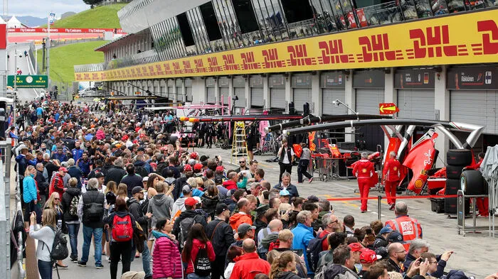 Groß war das Gedränge am Donnerstagnachmittag am Red-Bull-Ring.
