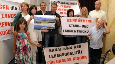 Bereits 2012 gab es Proteste gegen das Kieswerk