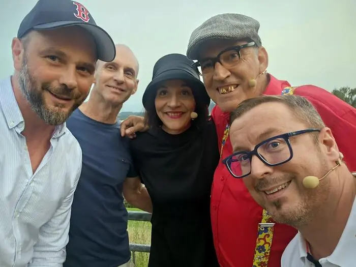 Von links: Stadtrat Christoph Gräfling mit Heinz Lagler, Katrin Winkler-Jandl, Walter Vaschauner und Peter Kowal