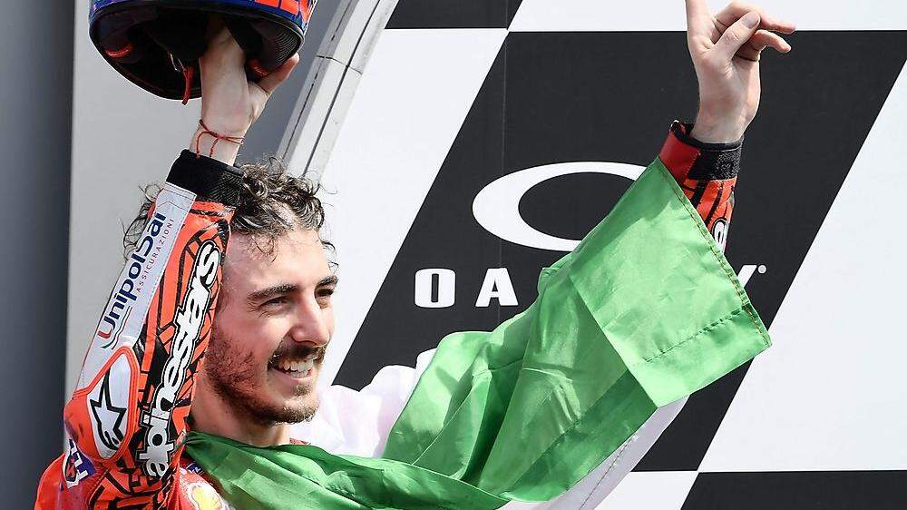 Francesco Bagnaia bejubelte einen Ducati-Heimsieg.