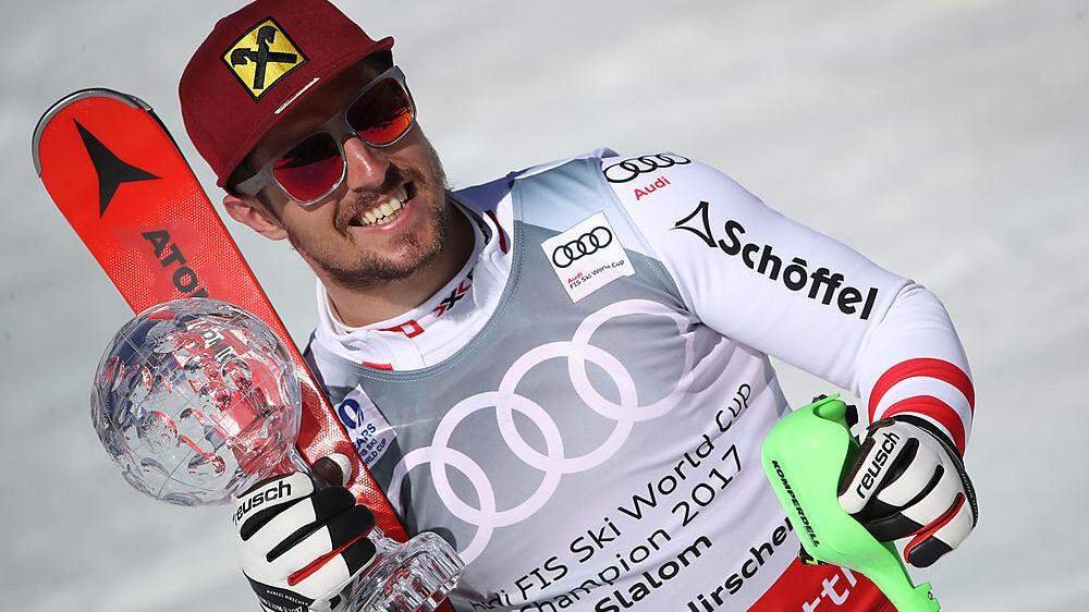 Hirscher freut sich über seinen sechsten Gesamtweltcup-Sieg