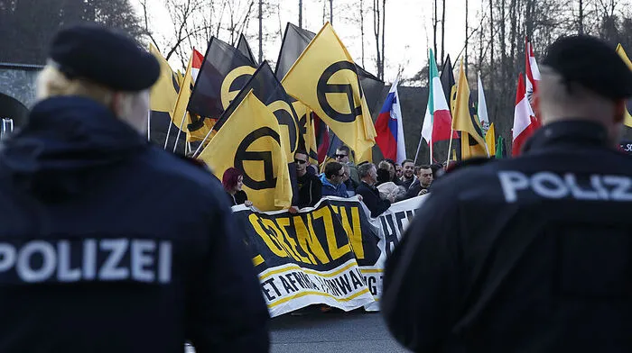 Identitäre Bewegung demonstrierte heute in Spielfeld 