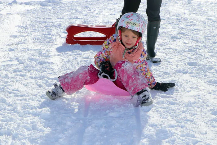 Heidi Karrer (4 Jahre) hatte ihren Spaß auf der Heidi Alm am Falkert!