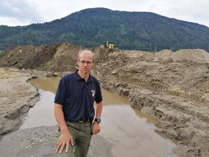 Herbert Stefaner half den Unwetteropfern im Gegendtal