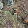 Mitglieder der Bergrettung Villach, Alpinpolizisten und der Polizeihubschrauber standen im Einsatz