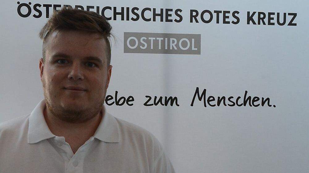 Thomas Klammer (27) leitet die Rot-Kreuz-Ortsstelle in Sillian