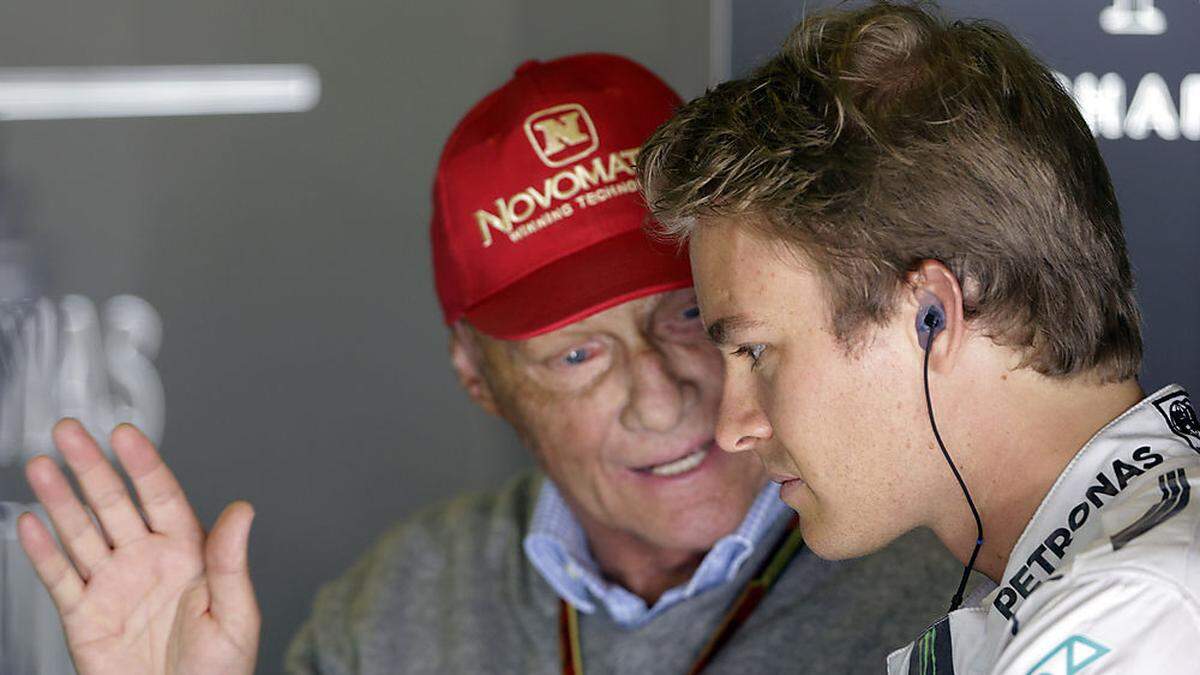 Das waren noch Zeiten: Niki Lauda und Nico Rosberg