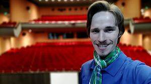 David Schlager nach seinem ersten Platz beim Operndirigier-Wettbewerb im bulgarischen Stara Zagora