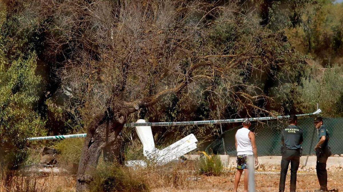 An der Absturzstelle auf Mallorca 