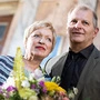 Karin  Bergmann mit Nachfolger Martin Kušej, der als Laudator fungierte
