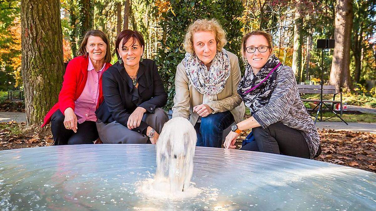 Walburga Pichler, Vizebürgermeisterin Oberrauner, Hannelore Hudezeck, Karin Kugi