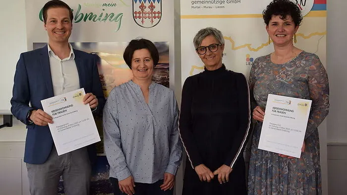 Thomas Reingruber, Alexandra Rauch, Doris Landl-Tornow und Gundula Steinlechner (PSN-Beratungsstelle Gröbming)