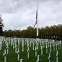 (FILES) In this file photo taken on November 10, 2018 grabe stones are pictured at the Aisne-Marne American Cemetery and Memorial in Belleau, France. - US President Donald Trump referred to US Marines buried in a WWI cemetery in France as "losers" and "suckers" for getting killed in action, according to a report on September 3, 2020 in the Atlantic magazine. (Photo by Geoffroy VAN DER HASSELT / AFP)