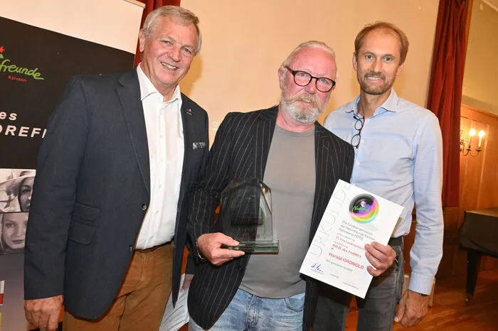 Norbert Steiner, Seriensieger Harald Gronold und Helmut Gottwald.