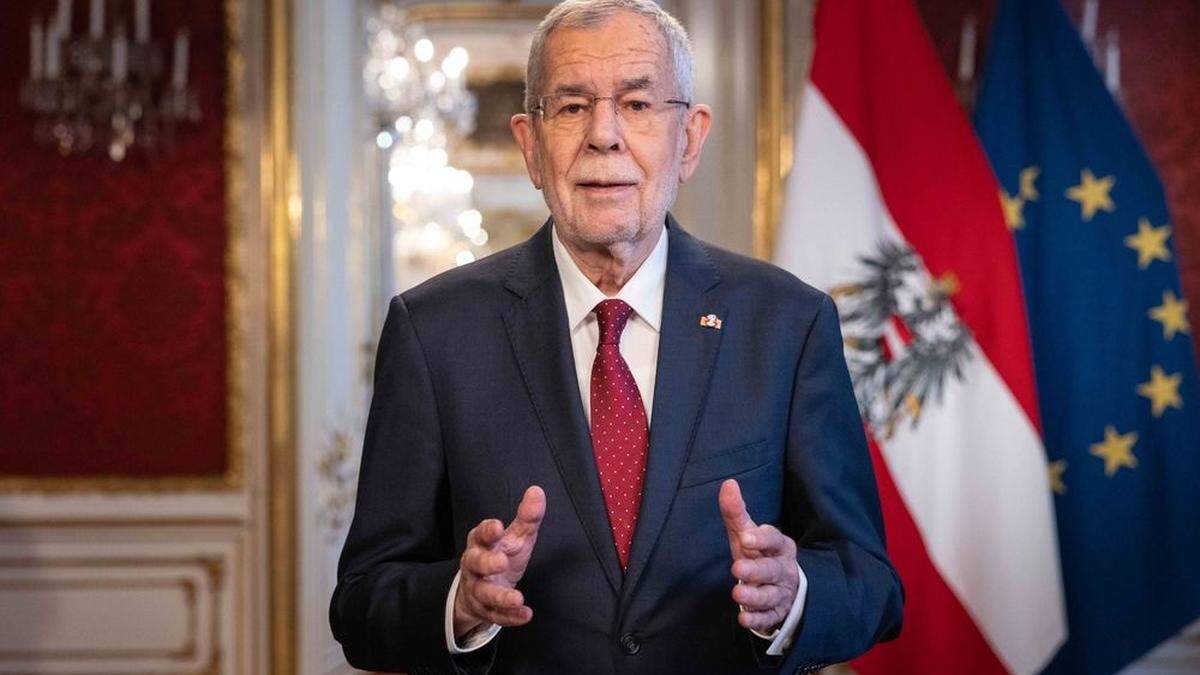 Bundespräsident Alexander Van der Bellen: &quot;Wir dürfen den Mut nicht verlieren&quot;