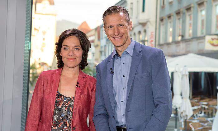 Oliver Zeisberger und Eva Pölzl am Montag in Leoben 
