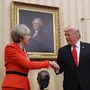 Theresa May bei Donald Trump