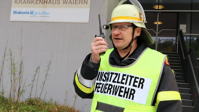 Die Freiwillige Feuerwehr Waiern unter ihrem Kommandanten Reinhard Eberhard hatte die Einsatzleitung über.