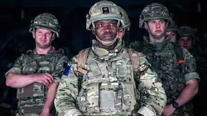 Britische Soldaten in Kabul 