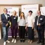 Von links: Alexander Huber (LKH Weststeiermark), Nina Eller (Physiotherapeutin), Michaela Jančárová (Selbsthilfegruppe), Astrid Kniendl (Verein akzente), Vinzenz Harrer (ÖGK)