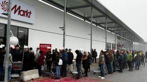 Großer Ansturm bei der Eröffnung der neuen MediaMarkt-Filiale in Fürstenfeld