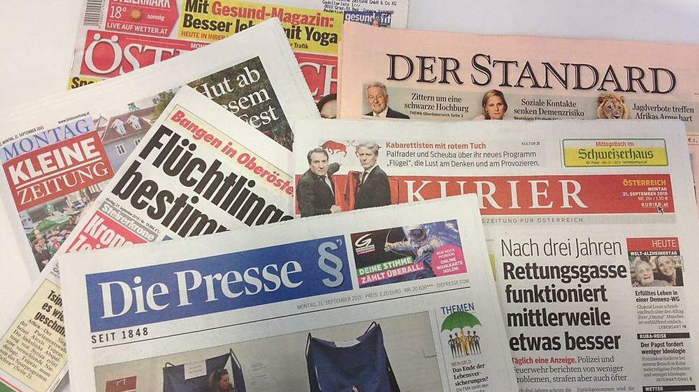 Die Medienbehörde untersuchte auch Österreichs Printmedien