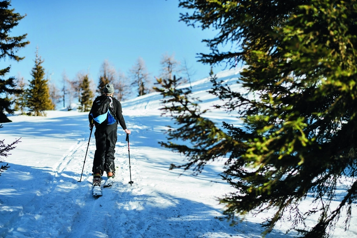 Der Skitourenlehrpfad „Millet Rise Up Skitouren Parcour“ ist vor allem für Anfänger besonders gut geeignet 