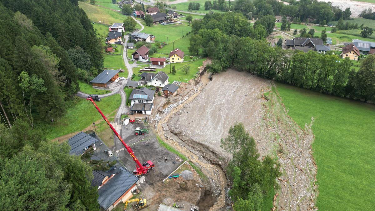 Sonntagabend wurde die Gemeinde Baldramsdorf von einem schweren Unwetter getroffen