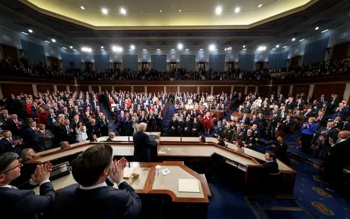 Trump bei seiner Ansprache in Rekordlänge