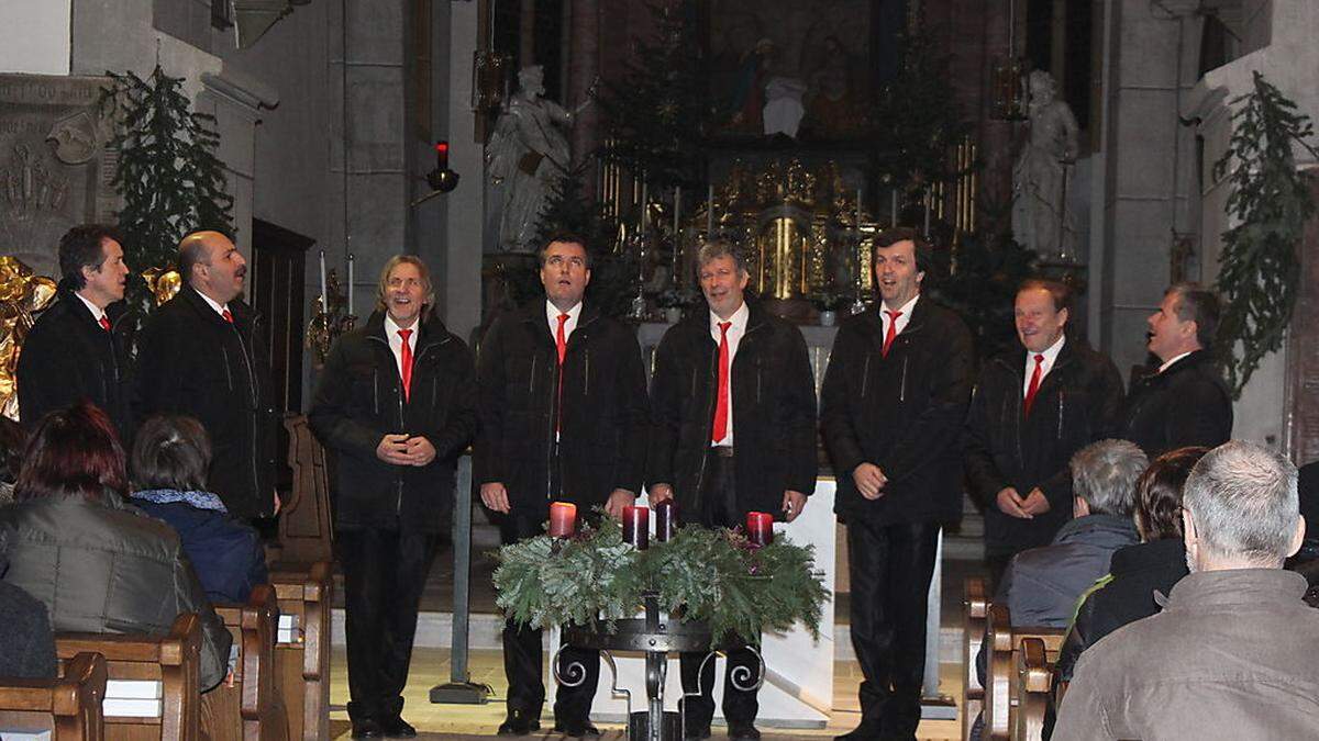 Das Oktet Suha bestritt in der Markuskirche in Wolfsberg ein beeindruckendes Adventkonzert