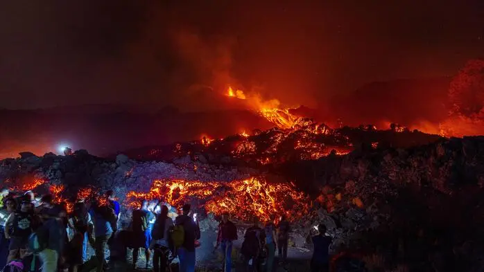 Eruption des Ätna am 14. August