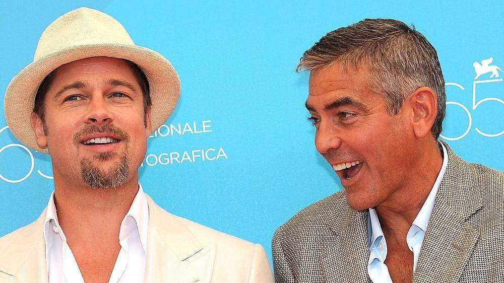 Brad Pitt und George Clooney: immer was zu lachen 