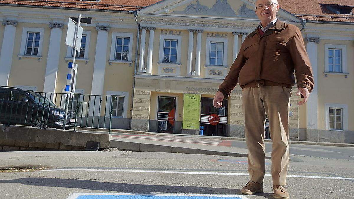 Kurt Hofer setzt sich für ein barrierefreies Spittal ein