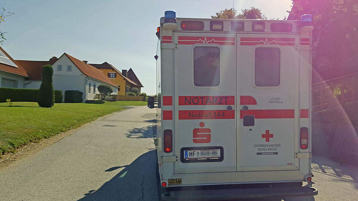 Der Notarzt brachte den Mann ins Krankenhaus