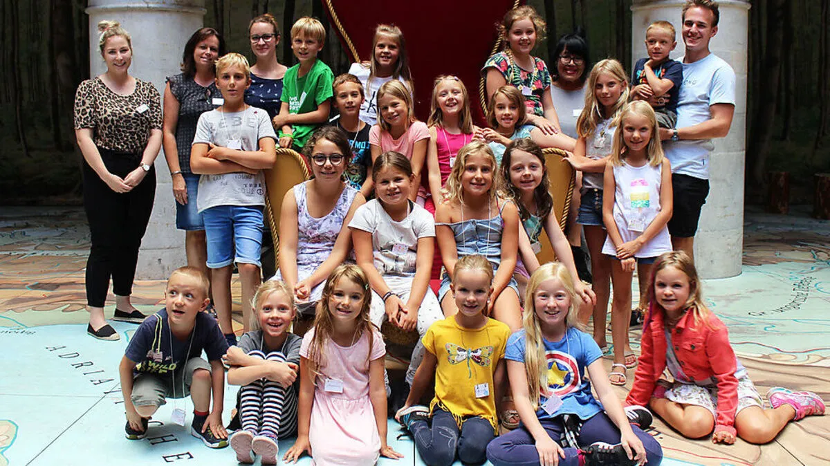 27 Teilnehmer beim "Muki", Museum für Kinder, im Schloss Porcia