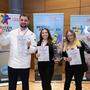 Strahlende Sieger: Fabian Köck, Veronika Egartner und Anna Pleschounig