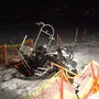 Eine 42-Jährige wurde beim Crash mit dem Skidoo schwer verletzt