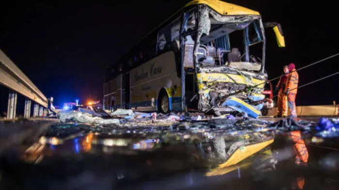 Der verunglückte Bus