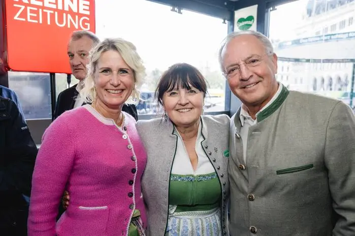 Isabella Kaltenegger, Manuela Khom und Günter Dörflinger