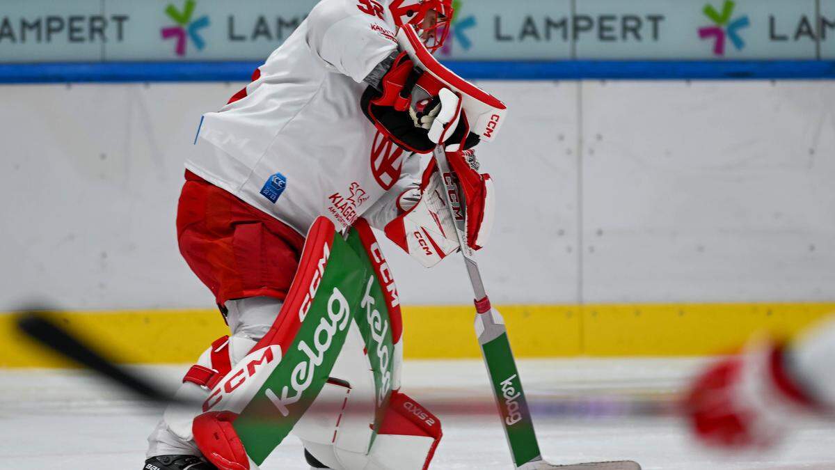 KAC-Goalie Sebastian Dahm ist stets ein verlässlicher Rückhalt