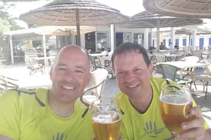 Ein kühles Bier, das muss auf so einer Tour auch einmal sein