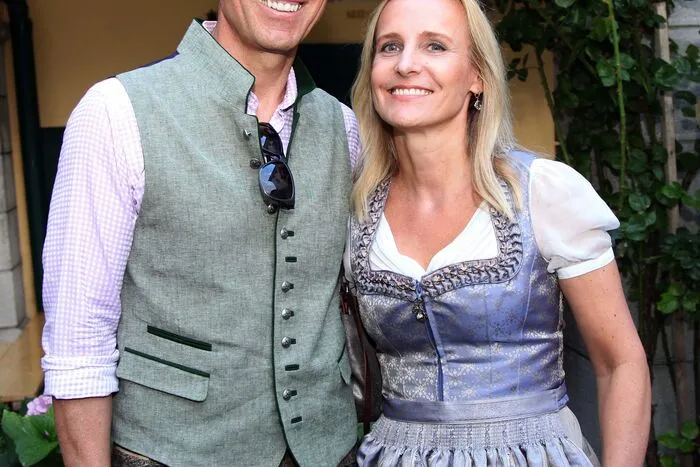 Auch Christian Kern mit Gattin Eveline feierten mit...