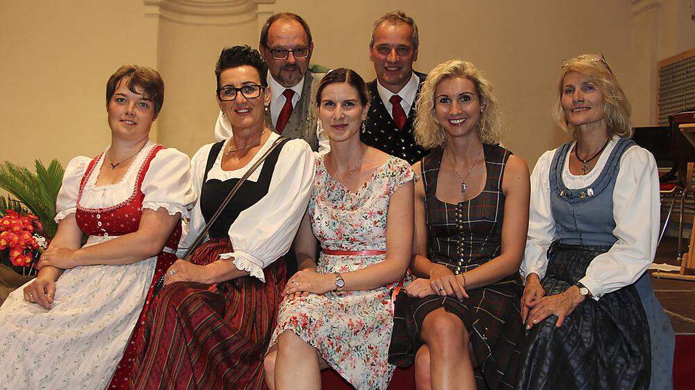 Barbara Weber, Ingrid Grojer, Peter Winkler, Marie Simone Defregger, Heinrich Steiner, Andrea Defregger und Margarethe Angermann