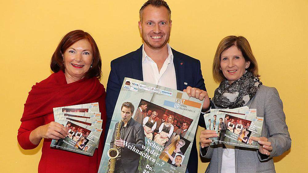 Laden zur Herbstlesung: Marietta Weissnar, Peter Schiestl und Corinna Fischer-Seebacher (von links) 