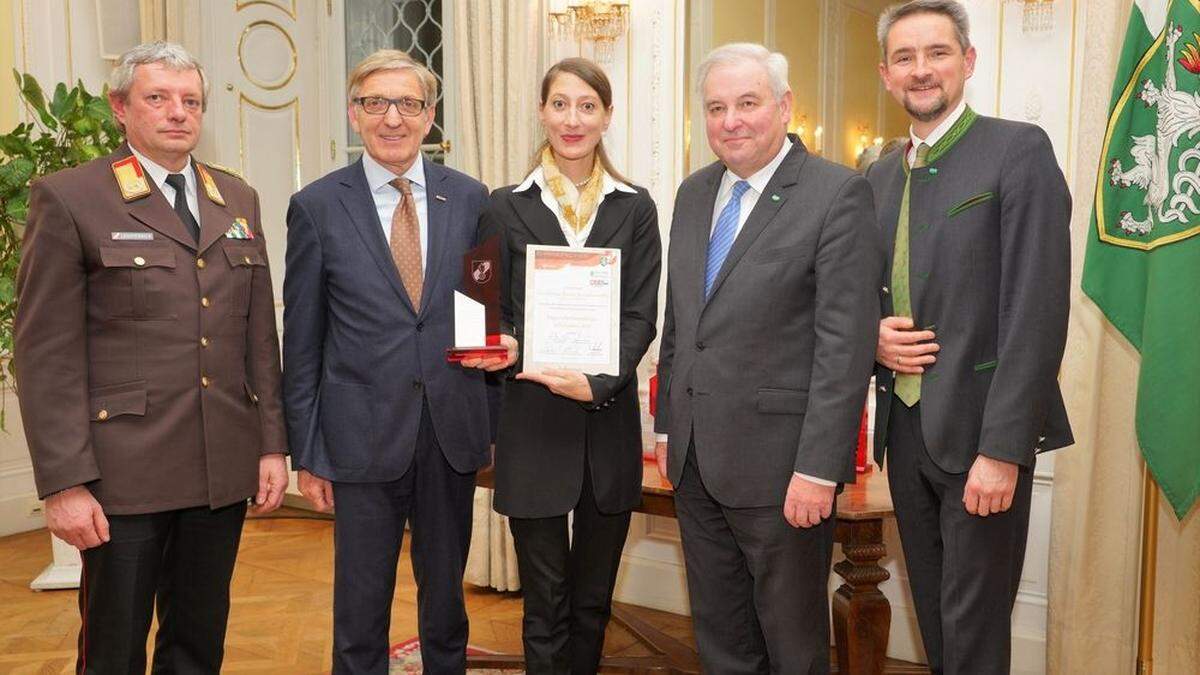 Das Rogner Bad Blumau mit Direktorin Melanie Franke (Mitte) wurde geehrt