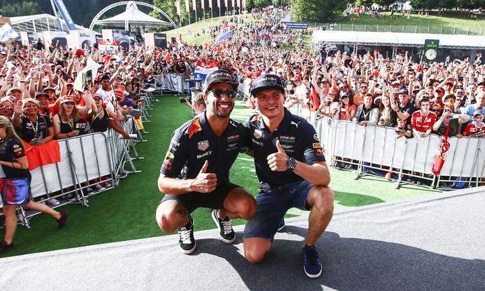 Ricciardo und Verstappen kommen
