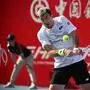 Austria’s Sebastian Ofner hits a return to Finland’s Emil Ruusuvuori during their men's semi-final singles tennis match at the Hong Kong Open in Hong Kong on January 6, 2024. (Photo by Peter PARKS / AFP)