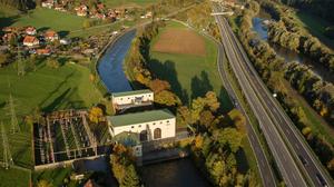 Das 1931 errichtete Verbund-Kraftwerk in Laufnitzdorf