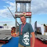Florian Unterlercher nach dem erfolgreich absolvierten Bewerb im Burgenland